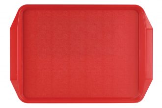 Red ABS Tray with Handle