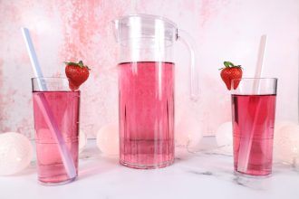 Half Pint Glasses and Jug with Squash