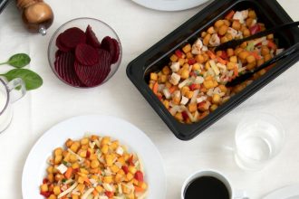 Salad in 1/3 Gastronorm in Charcoal