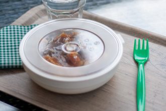 Clear Bowl Lid for White 600ml Bowl