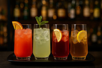 Cocktail Selection in Large Lux Tumblers
