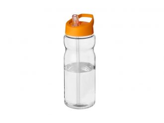 Water Bottle with Straw & Spout Lid - Orange