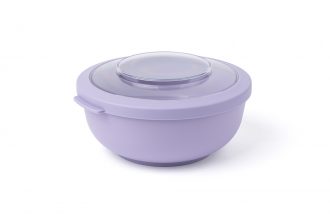 1 Litre Lavender Bowl with Clear Lid