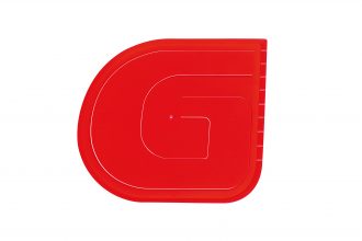 Red Dough Scrapers Pack of 5