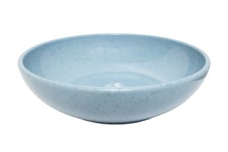 20cm Blue Speckled Walled Bowl
