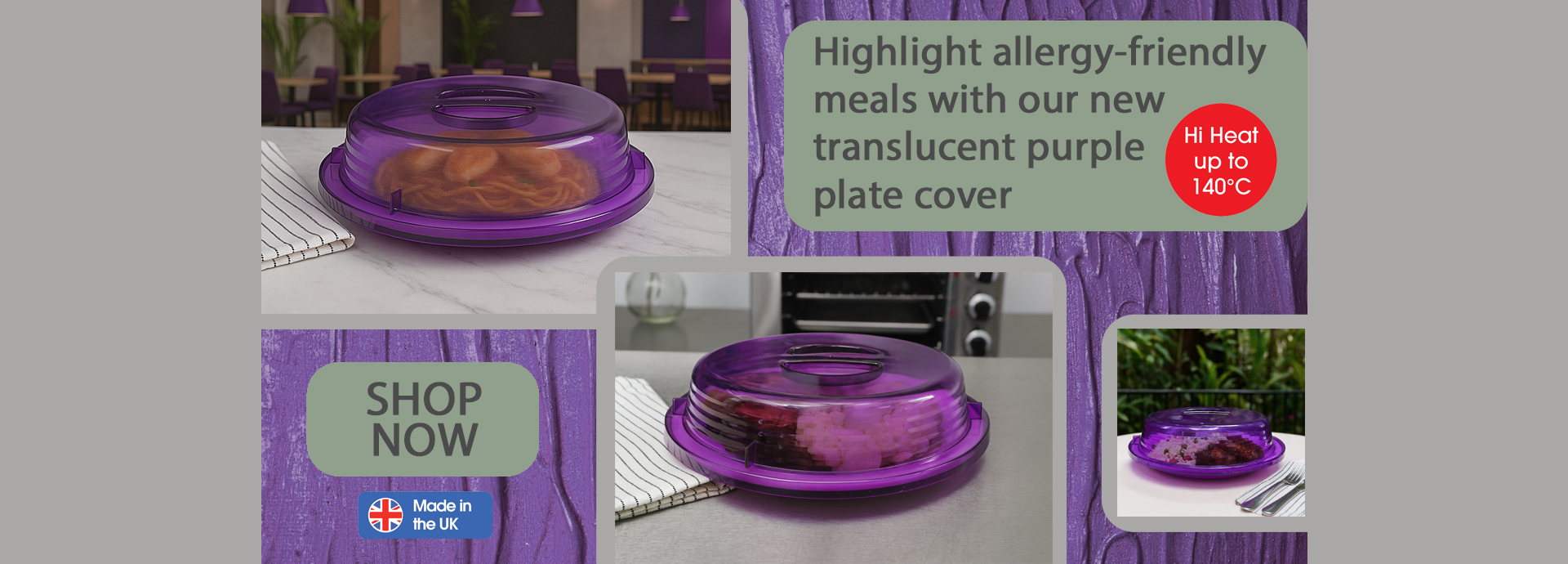 Translucent Purple Plate Cover 2 NEW